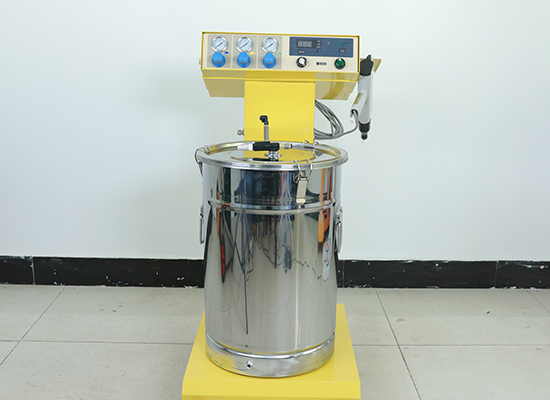 Manual Powder Coating Machine in Metal Parts